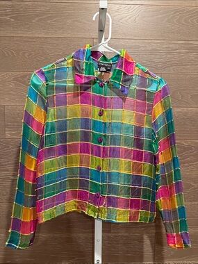 Vintage Silk Sheer Blouse/Jacket